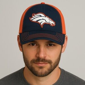 Denver Broncos ’47 Brand Adjustable Baseball Cap Blue Orange NFL Hat